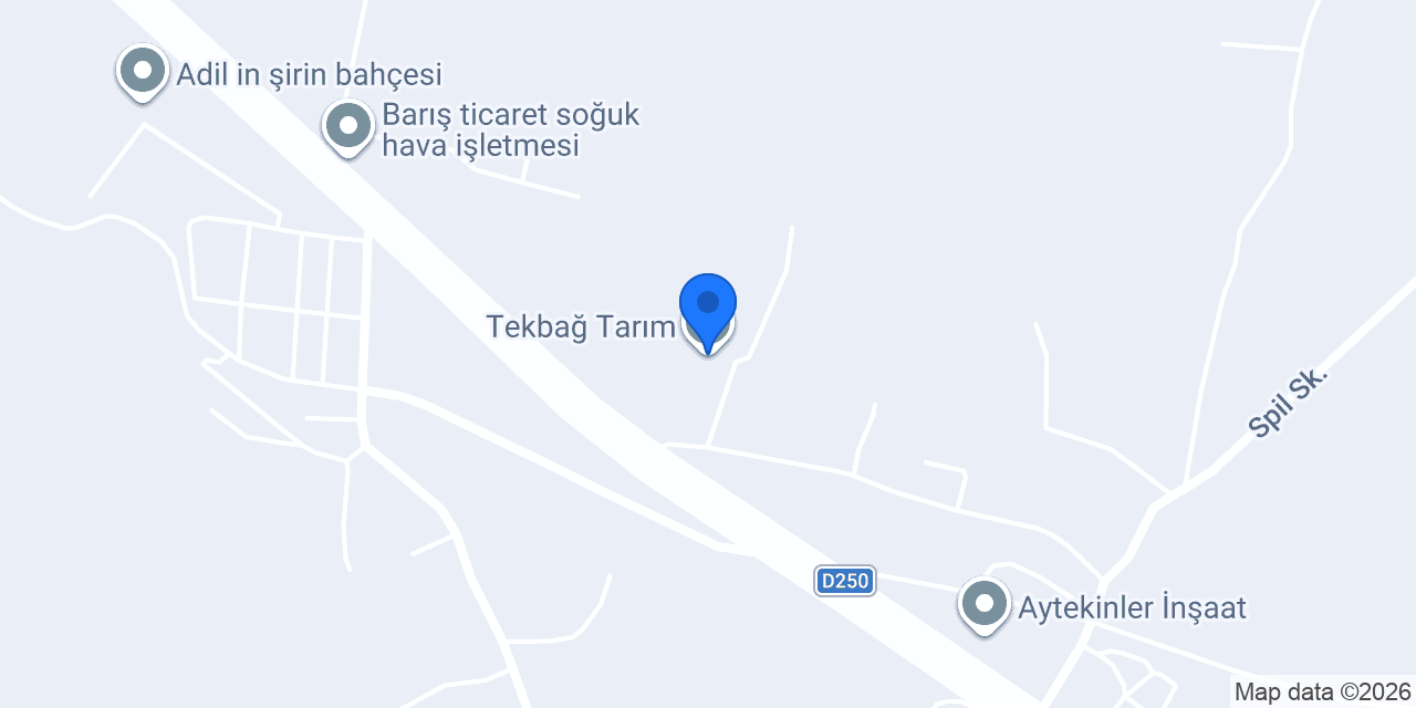 Tekbağ Tarım konumu