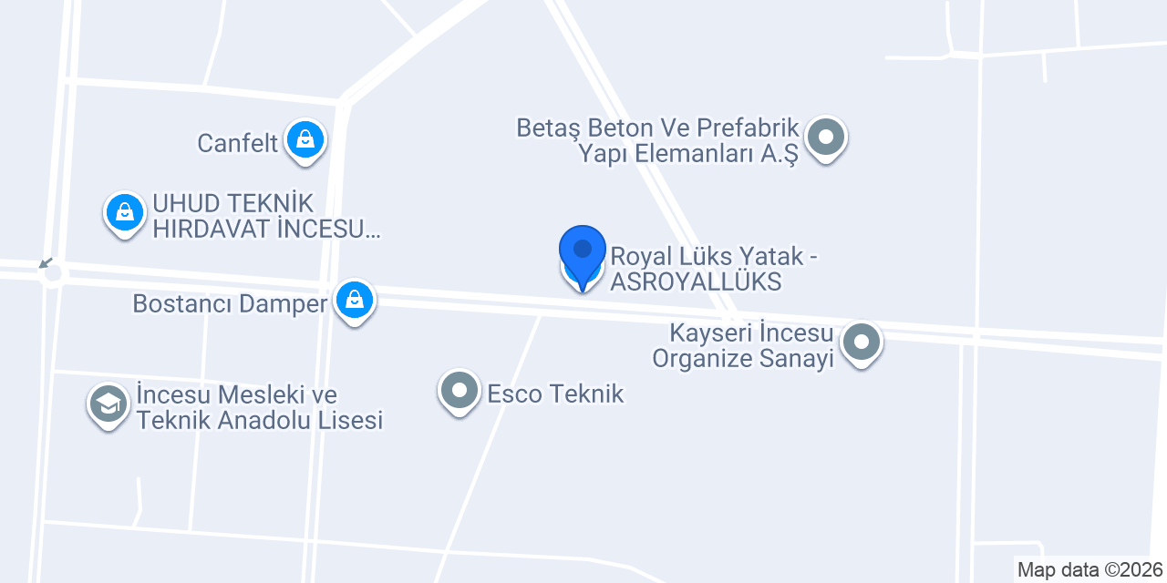Royal Lüks Yatak - ASROYALLÜKS konumu