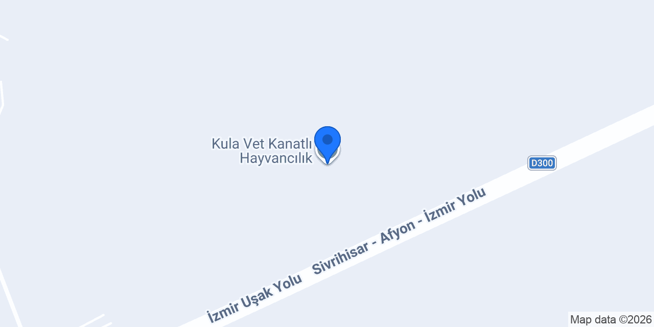 Kula Vet Kanatlı Hayvancılık konumu