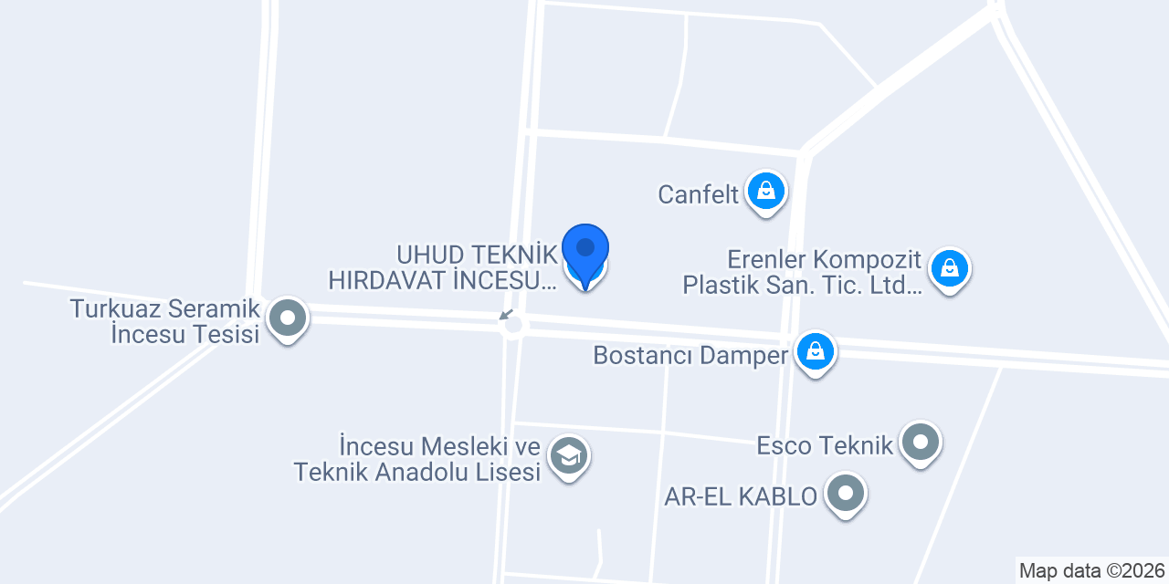 UHUD TEKNİK HIRDAVAT İNCESU ŞUBE konumu