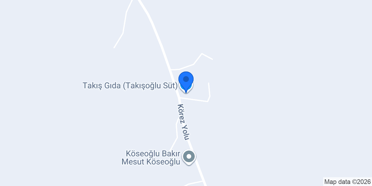 Takış Gıda (Takışoğlu Süt) konumu
