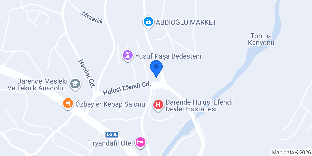 Çengelköy Börekçisi Darende konumu