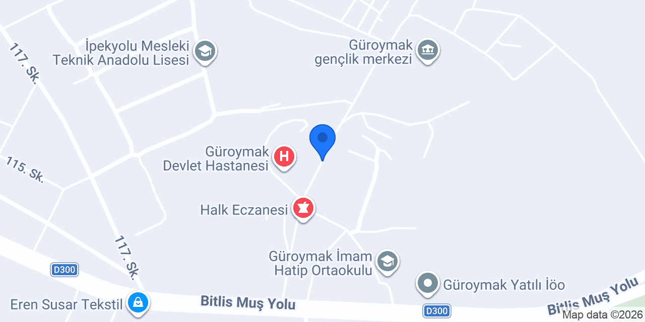 Big Master Çiğköfte Güroymak Şirintepe konumu