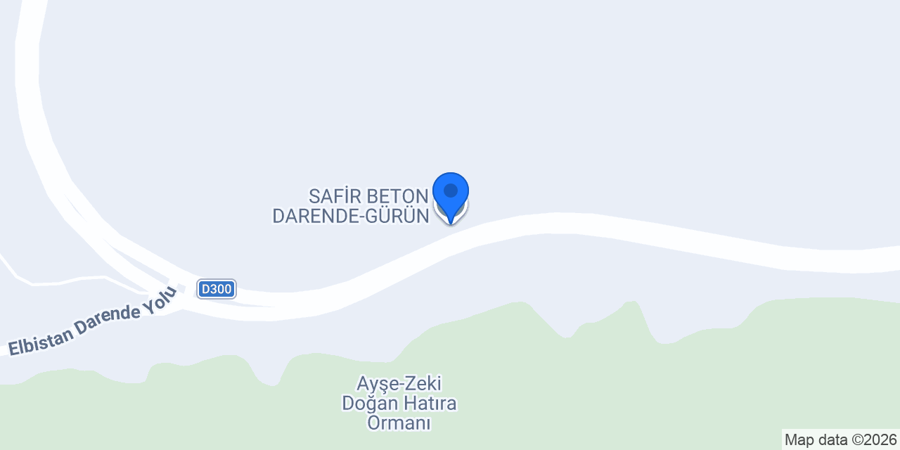 SAFİR BETON konumu