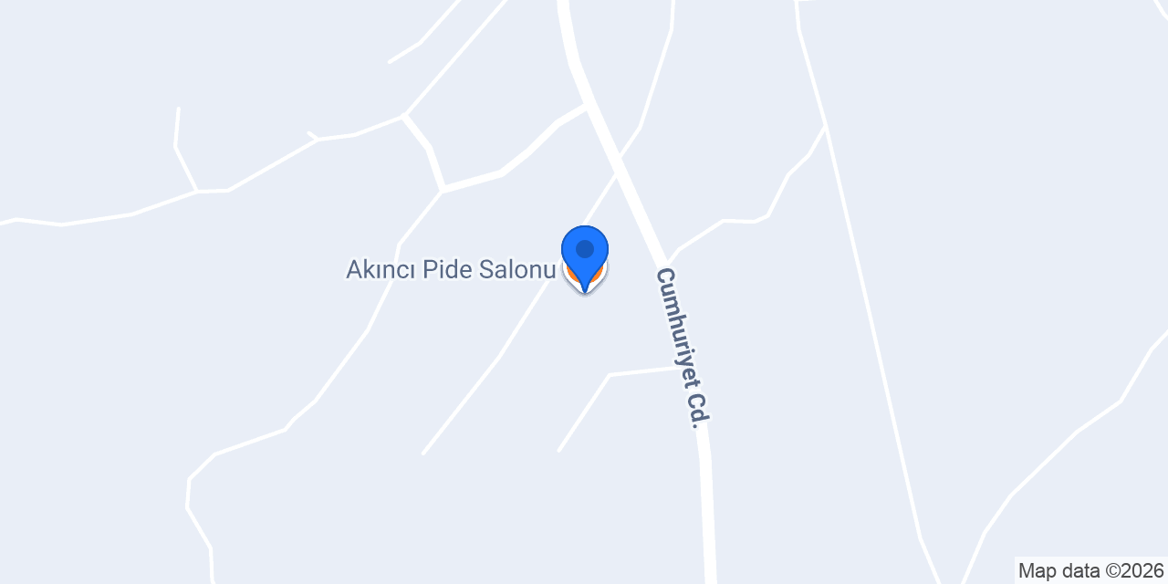 Akıncı Pide Salonu konumu