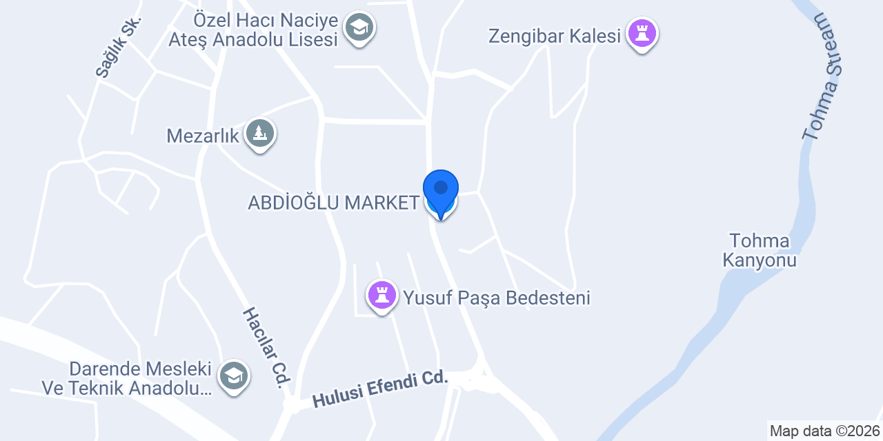 ABDİOĞLU MARKET konumu