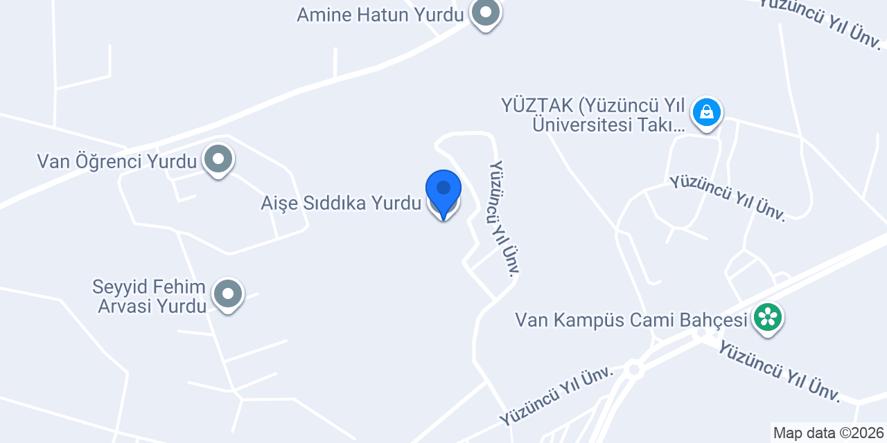 Aişe Sıddıka Yurdu konumu