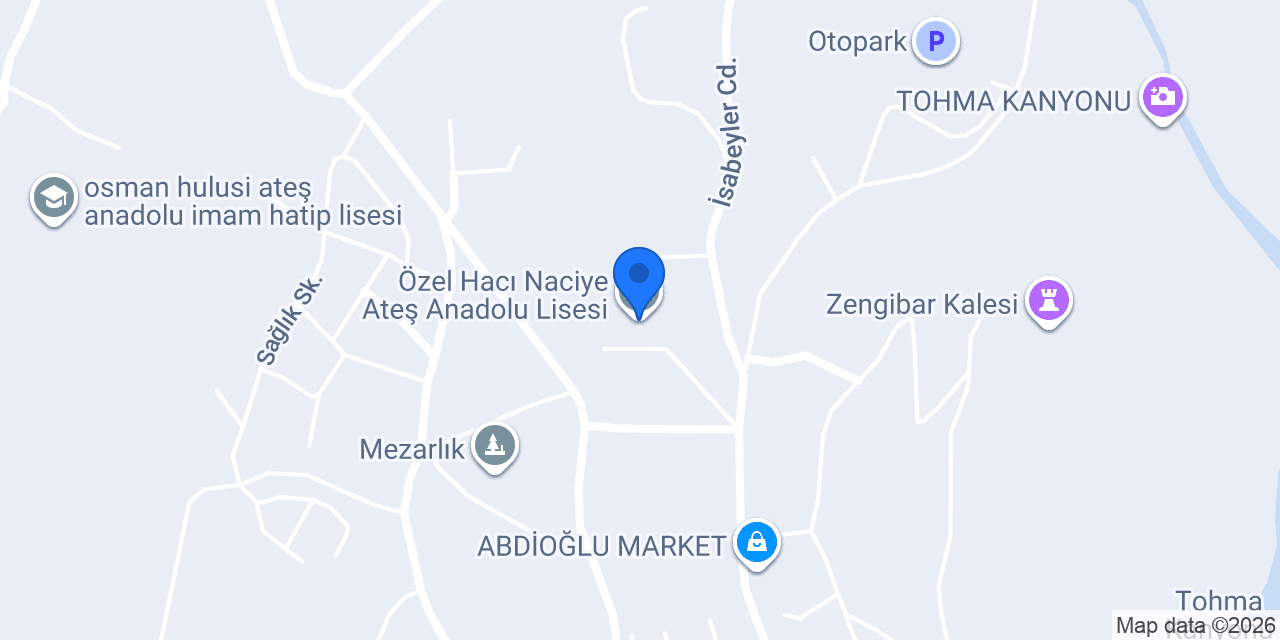 Özel Hacı Naciye Ateş Anadolu Lisesi konumu