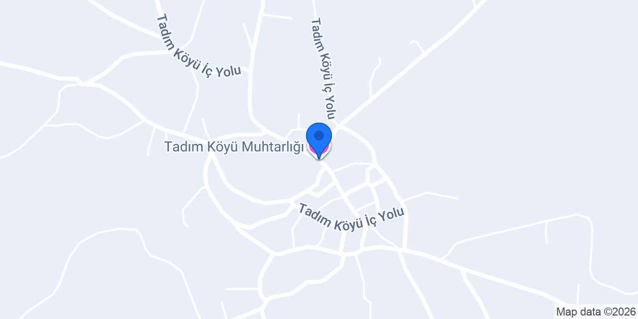 Tadım Köyü Muhtarlığı konumu