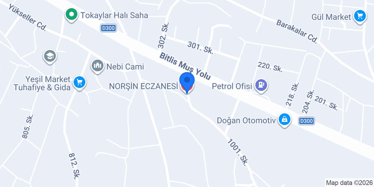 NORŞİN ECZANESİ konumu