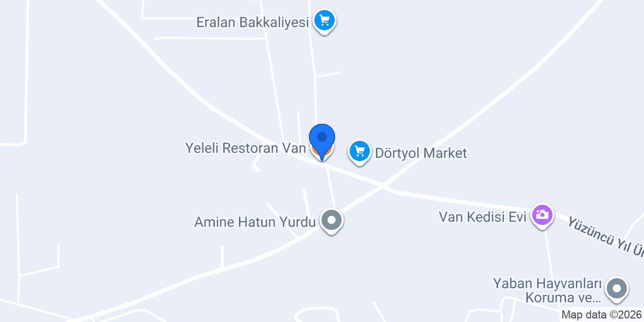 Yeleli Restoran Van konumu