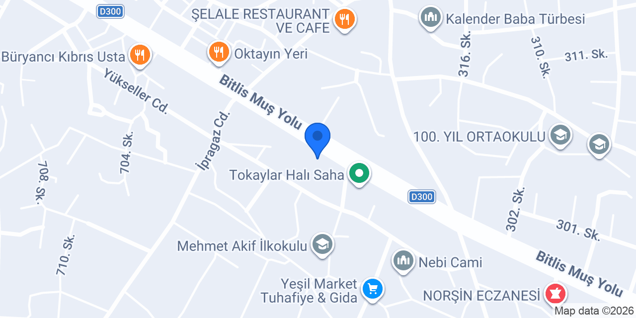 Güroymak araç Kiralama konumu