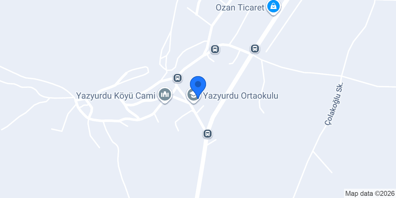 Bahçeli Yazyurdu İlkokulu konumu