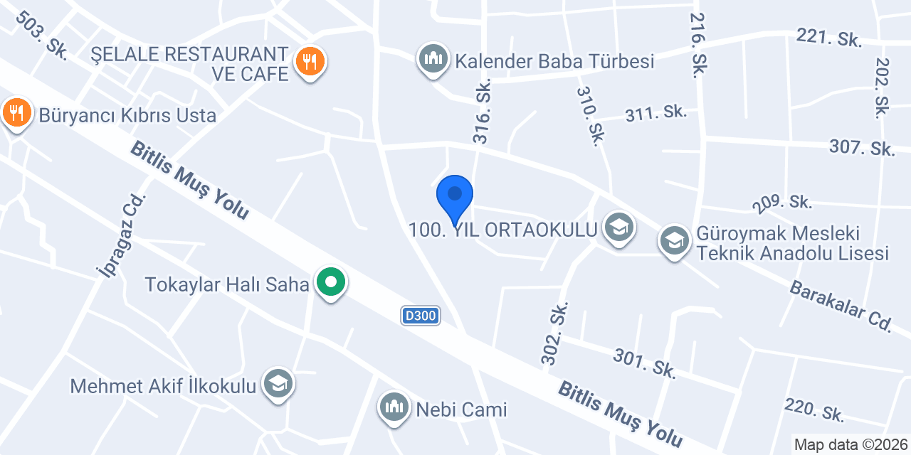 Çiğköfteci Ömer Usta konumu