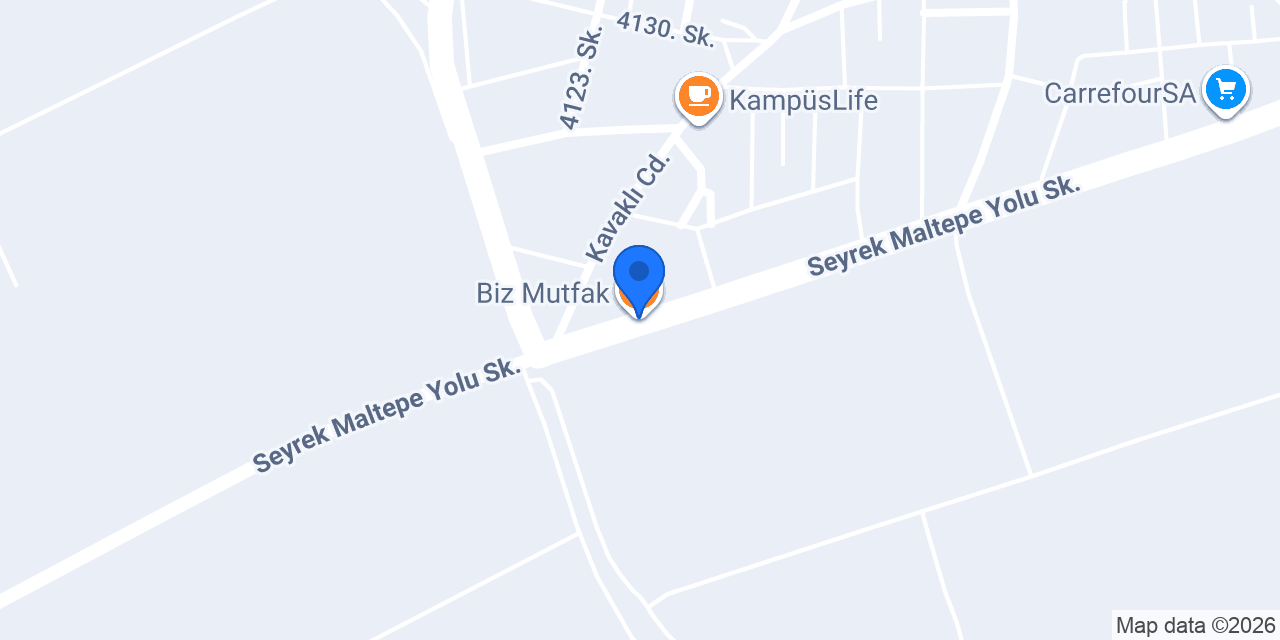 Biz Mutfak konumu