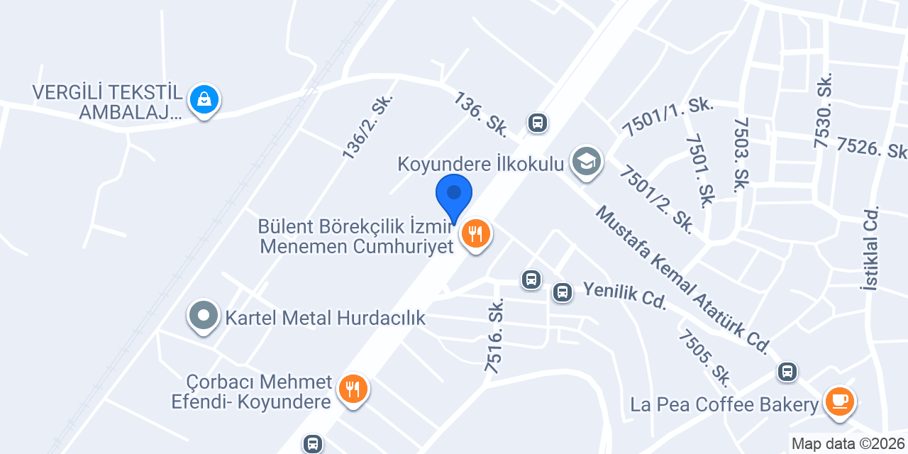 Işık Çuvalcılık Ltd. Şti. konumu