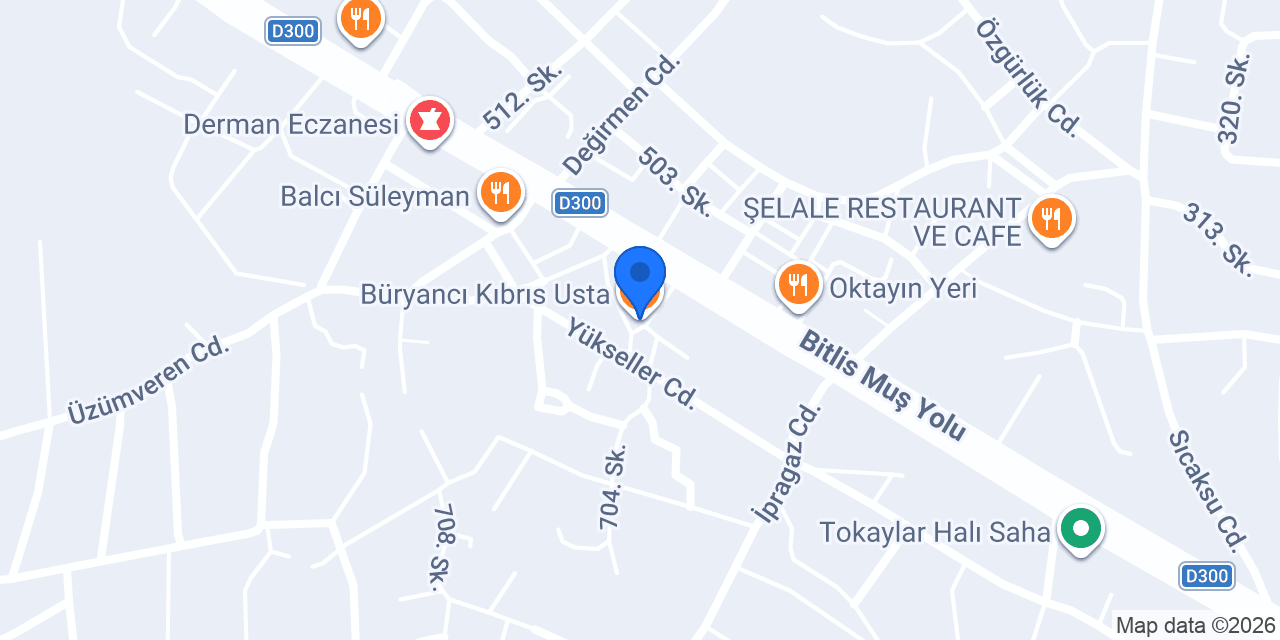 Büryancı Kıbrıs Usta konumu