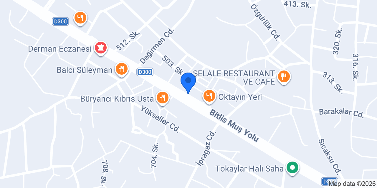 Güroymak Birlik taksi konumu