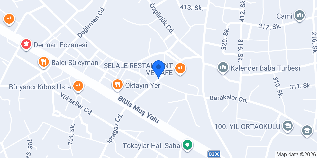 BİTLİS GÜROYMAK İŞLER KİTABEVLERİ konumu