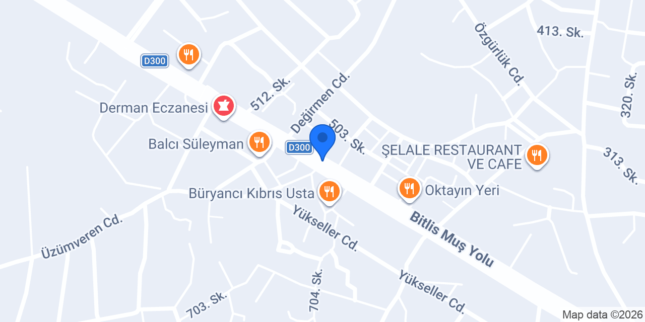 Güroymak Site Taksi konumu