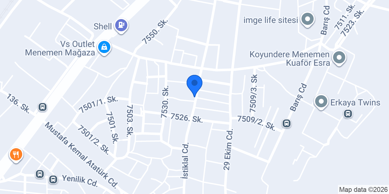 Cadde erkek kuaförü konumu