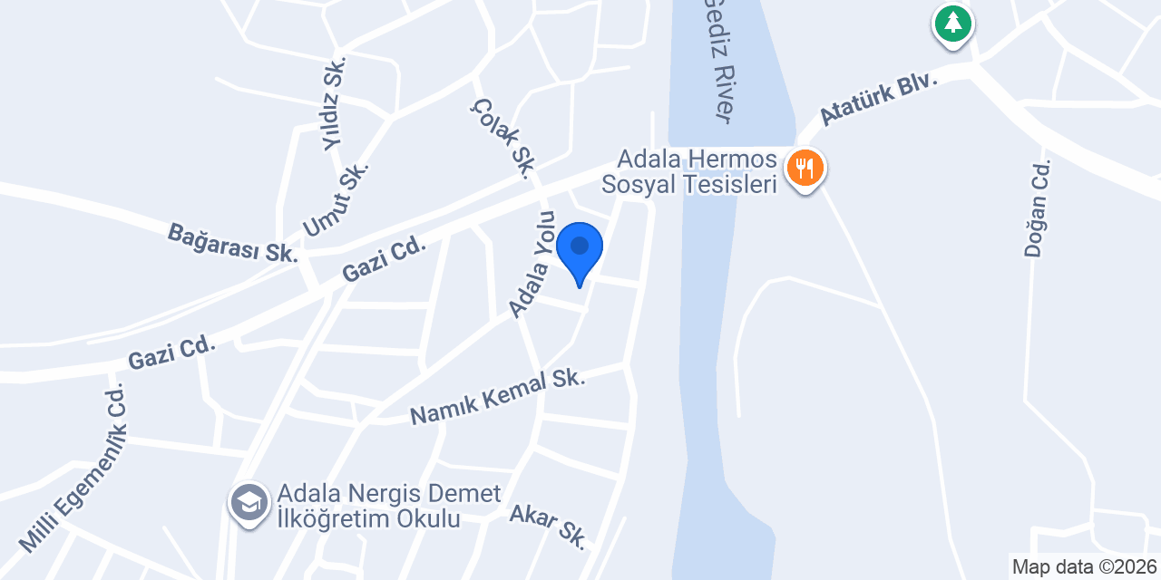 Adala Karataş Aile Sağlık Merkezi konumu