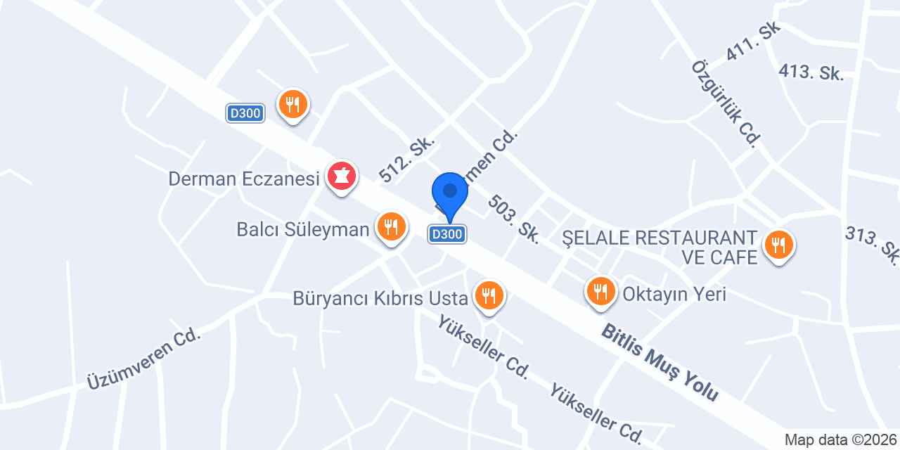 Urfa Yörem Baklavalari konumu