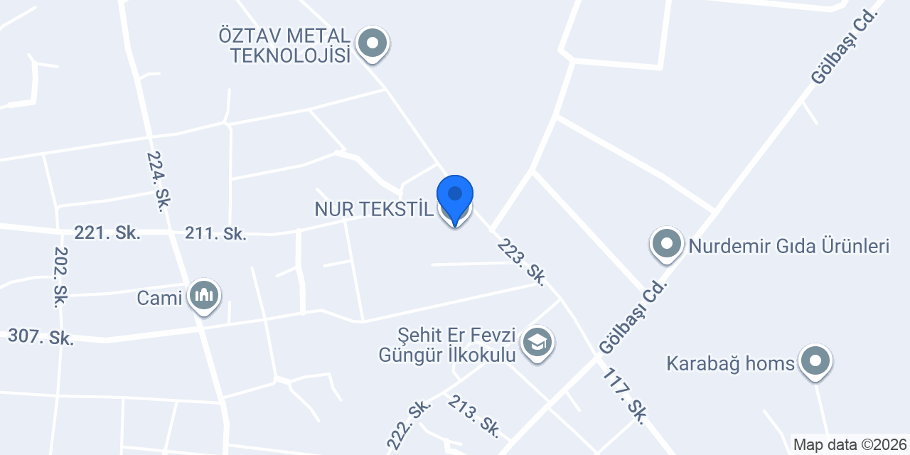 NUR TEKSTİL konumu