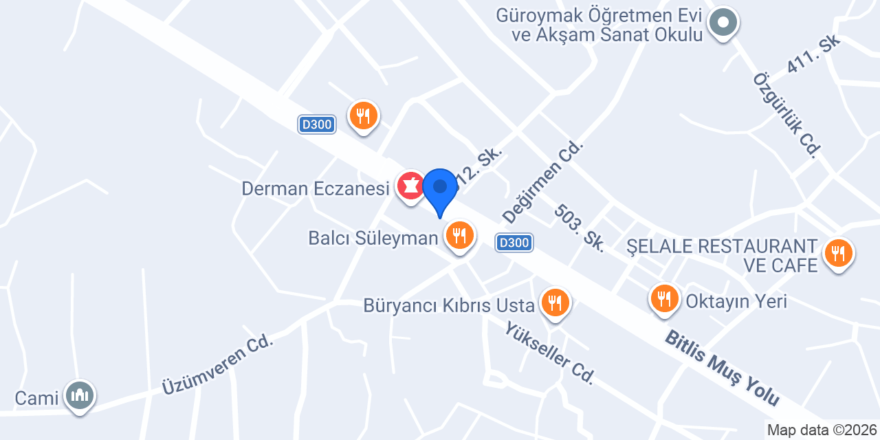 Tuncel Hipermarket konumu