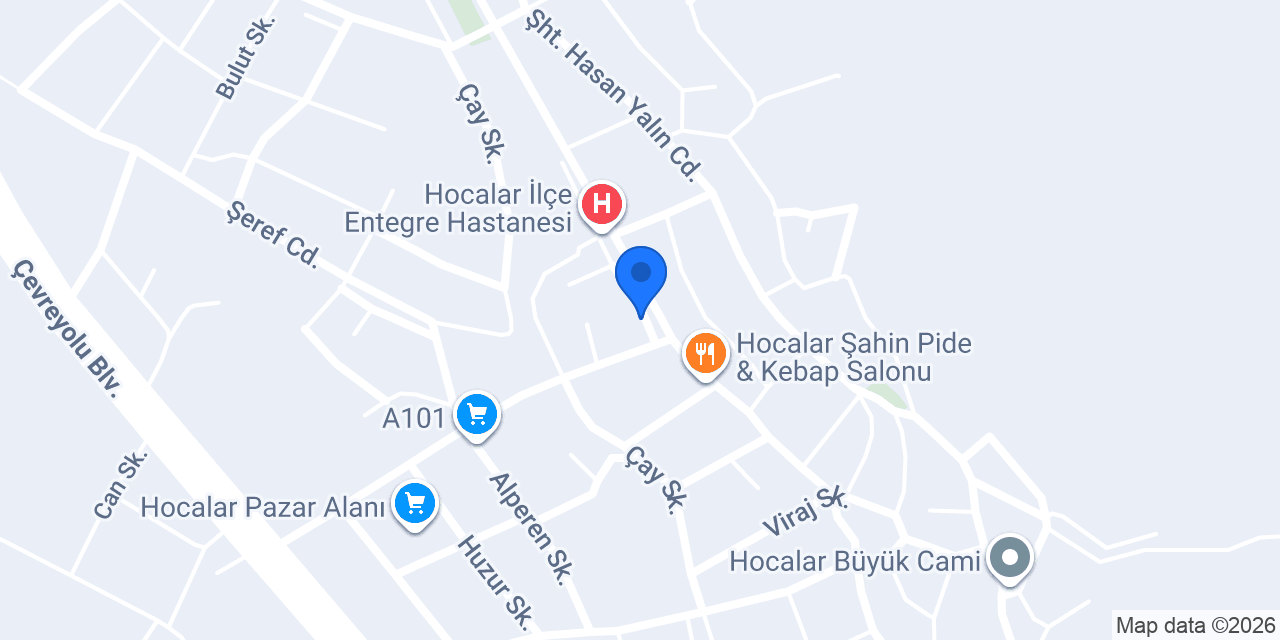 Hocalar Avm konumu