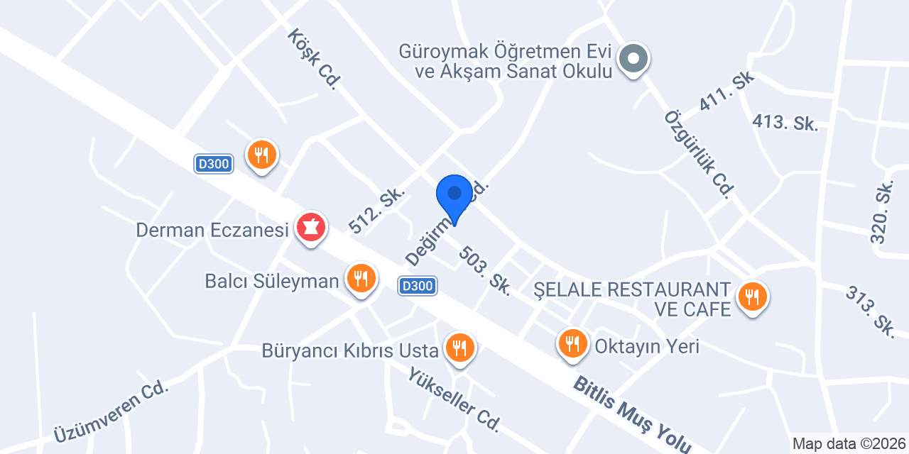 Big Master Çiğköfte Güroymak konumu