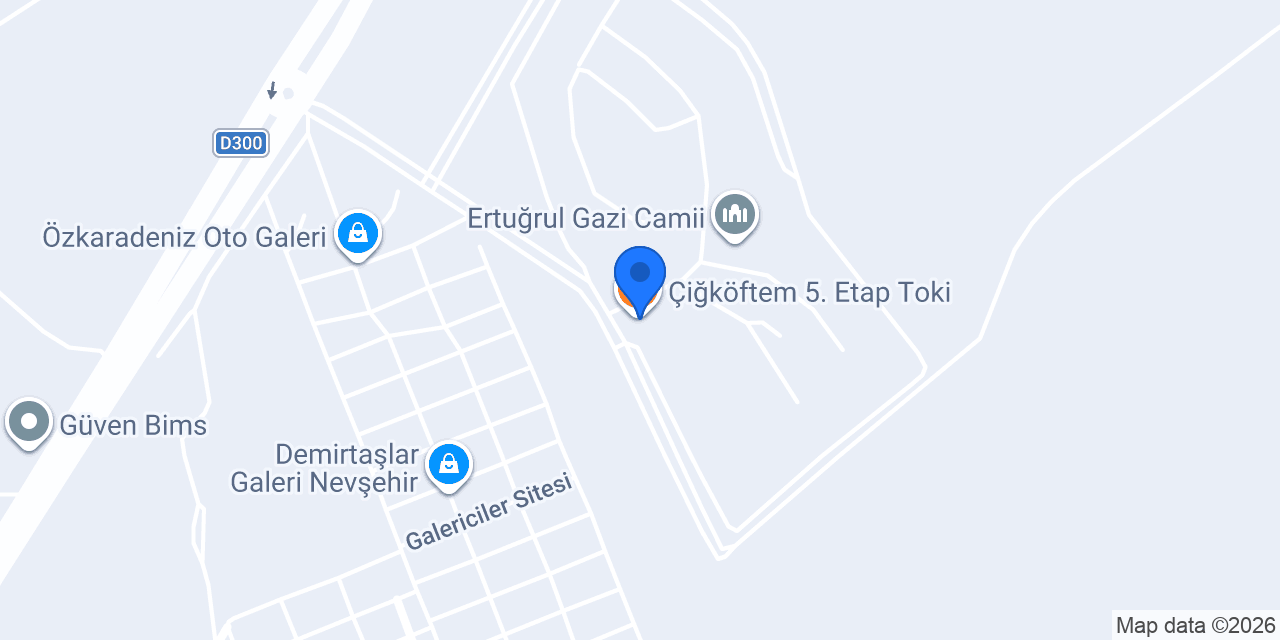 Çiğköftem 5. Etap Toki konumu
