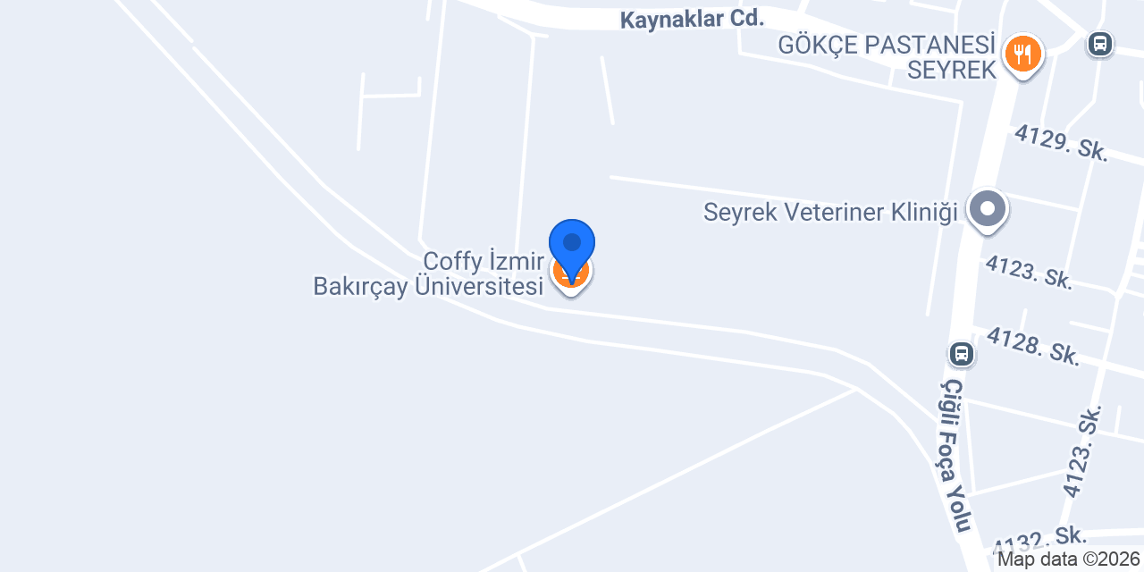 Coffy İzmir Bakırçay Üniversitesi konumu