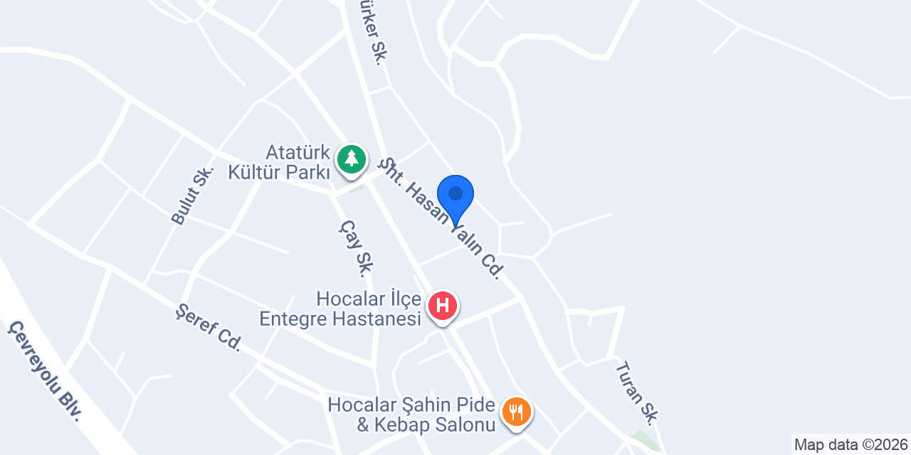 Hocalar Halk Eğitim Merkezi konumu