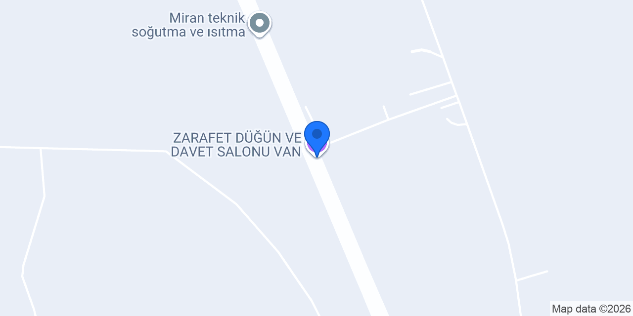 ZARAFET DÜĞÜN VE DAVET SALONU VAN konumu