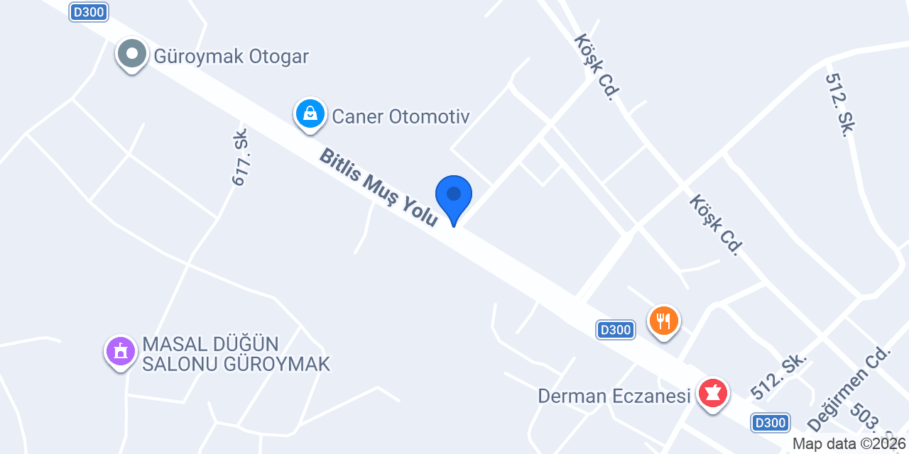 Güroymak Lisesi konumu