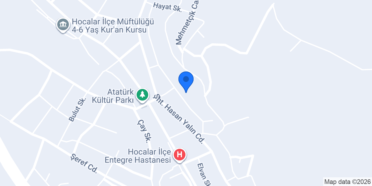 Hocalar İlçe Jandarma konumu