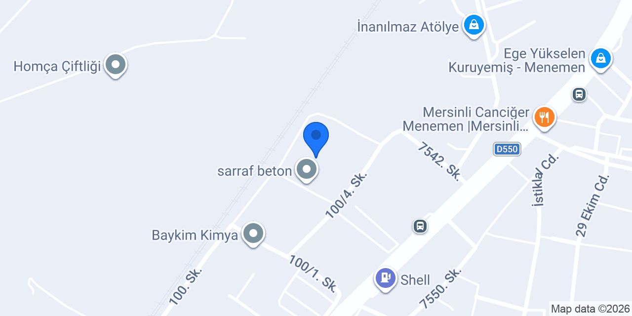 sarraf beton konumu
