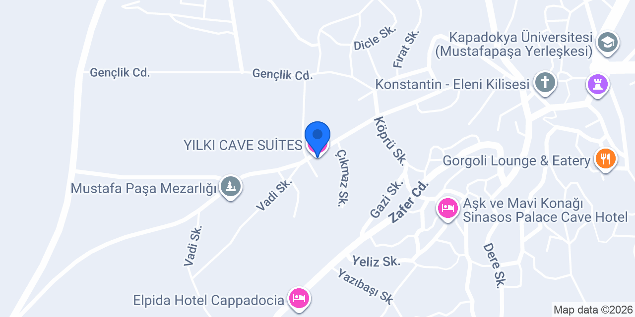 YILKI CAVE SUİTES konumu
