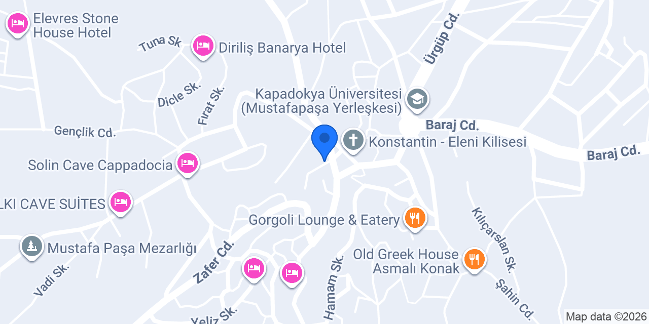 Harkasos Cave Hotel konumu