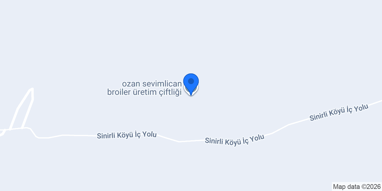 ozan sevimlican broiler üretim çiftliği konumu