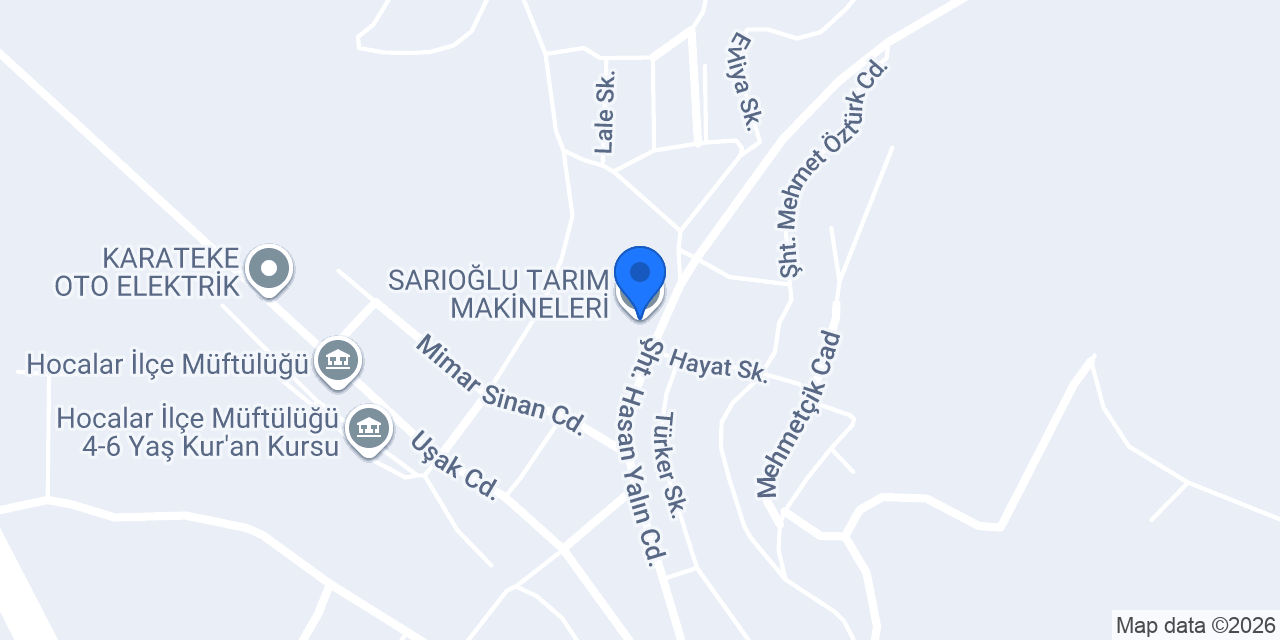 SARIOĞLU TARIM MAKİNELERİ konumu