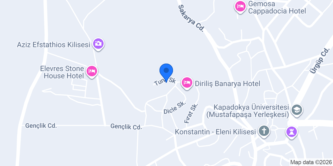 Mustafapaşa Turizm Taksi konumu