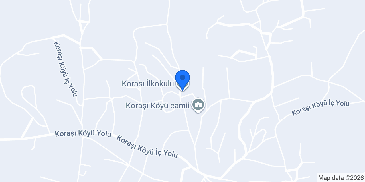 Korası İlkokulu konumu