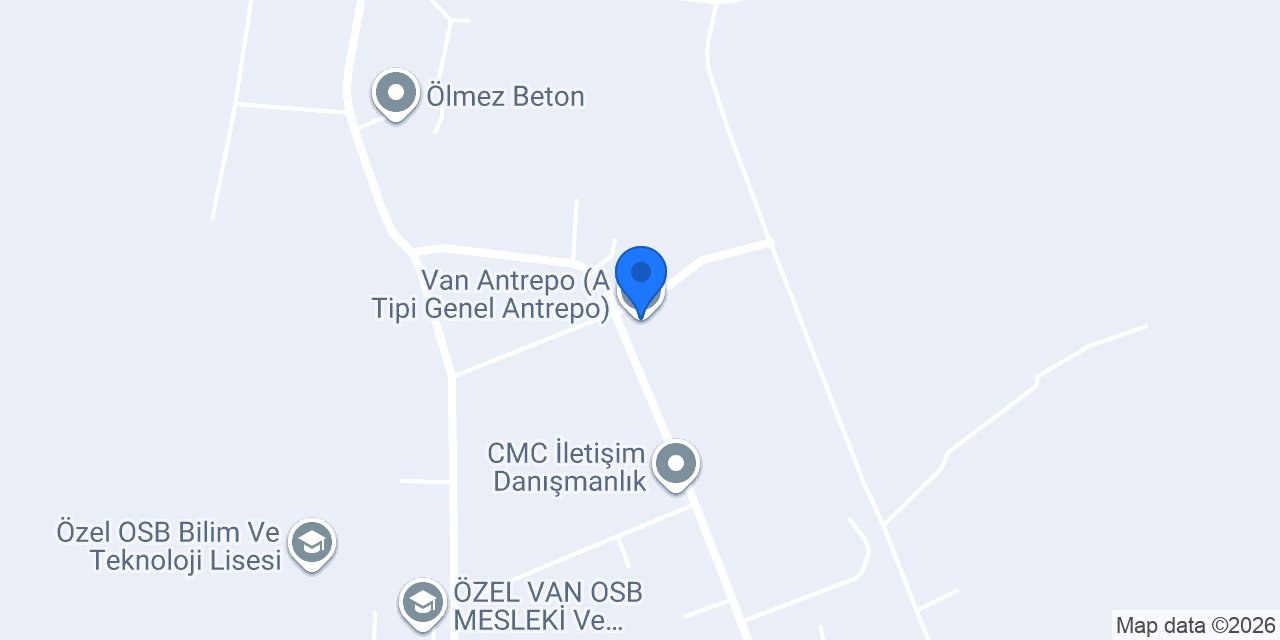 Van Antrepo (A Tipi Genel Antrepo) konumu