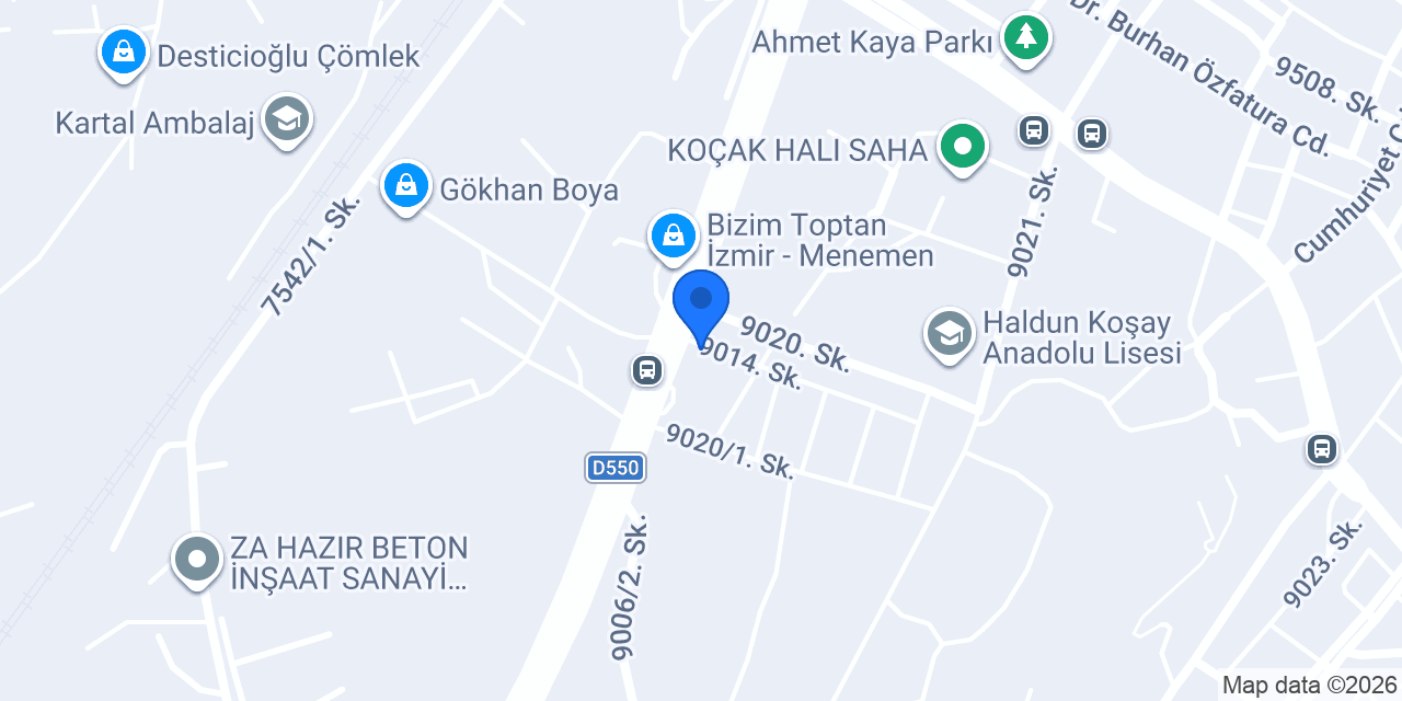 Roda Tasarım İnşaat konumu