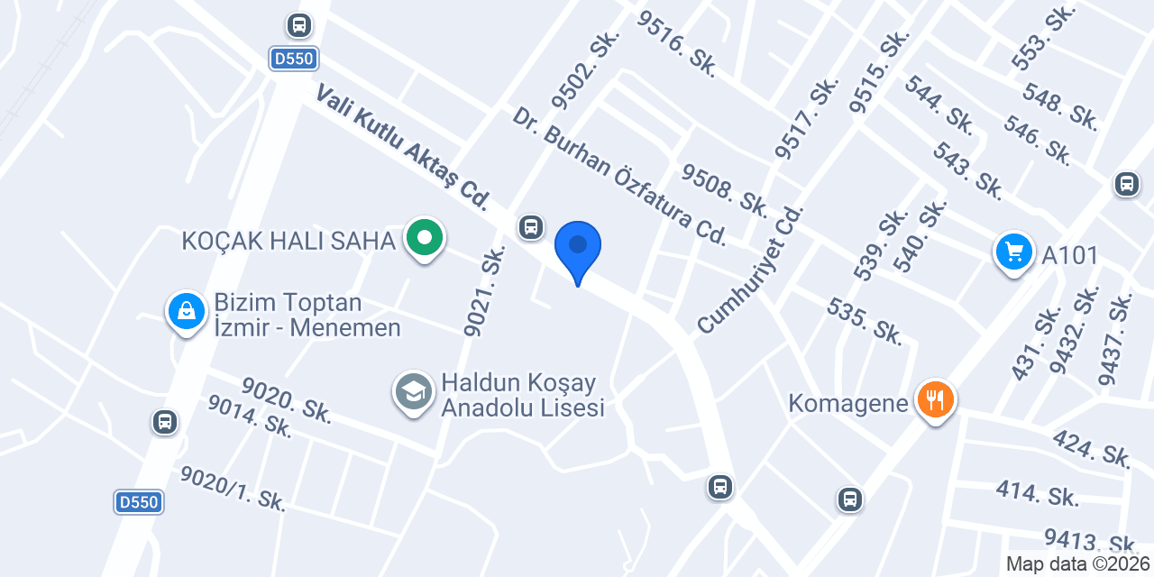 Öküz Cafe konumu