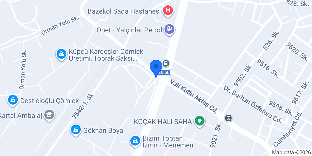 Betonsa konumu