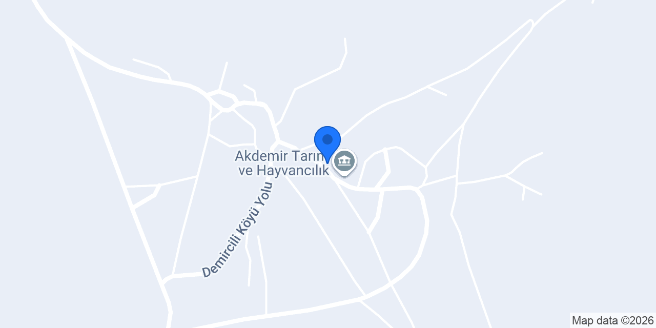 Demircili İlkokulu konumu