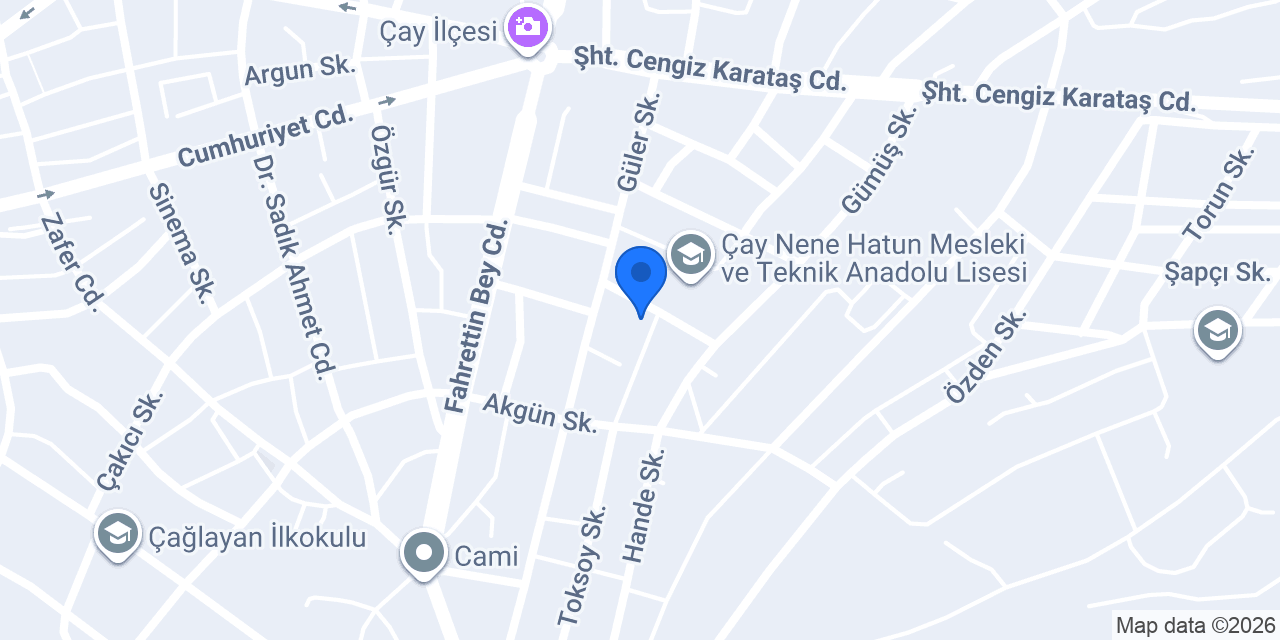 ÇAĞLAYAN SÜRÜCU KURSU konumu